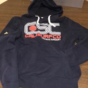SuperDry Cali Surf Graphic Overhead hoodie (Navy)